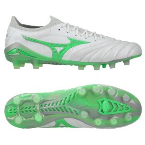 Mizuno Morelia Neo IV Beta Made in Japan FG Frontier - Blanc/Vert Néon/Cool Gray - Herbe naturelle (FG), pointure 38 - ['Blanc'] - Taille 38