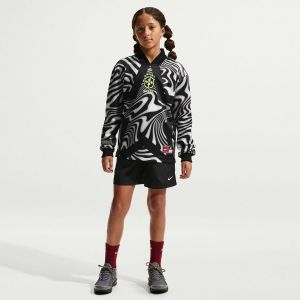 Br&eacute;sil Maillot de Gardien Hollywood Goalkeepers - Noir/Blanc/Jaune Fluo Enfant - Nike, pointure L: 147-158 cm - ['Noir', 'Blanc'] - Taille L: 147-158 cm