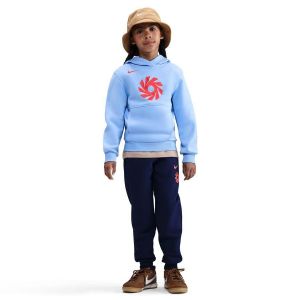 Nike Sweat à Capuche Club Fleece Erling Haaland - Royal Tint/Rouge Enfant, pointure XS: 122-128 cm - ['Bleu'] - Taille XS: 122-128 cm
