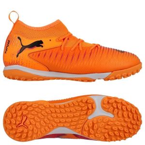 PUMA Future 8 Match + Mid TT Hot Pursuit - Heat Fire/Noir/Rose Enfant - Stabilis&eacute; (TF), pointure 38 - ['Orange'] - Taille 38