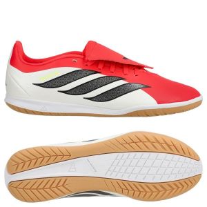adidas Predator Club Fold-over Tongue In Born For Goals - Lucid Red/noir/blanc Enfant - Terrain Futsal (Ic), pointure 35&frac12; - ['Rouge'] - Taille 35&frac12;