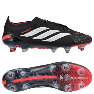 adidas Predator Elite Sg Immortal Dna - Noir/blanc/lucid Red - Terrain Tr&egrave;s Gras (Sg), pointure 43⅓ - ['Blanc'] - Taille 43⅓