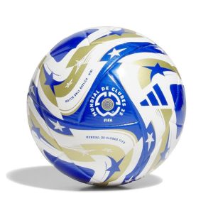 adidas Ballon Mini Club World Cup Finale 2025 - Blanc/Master Blue/Doré, pointure Ball SZ. 1 - ['Blanc', 'Bleu', 'Doré'] - Taille Ball SZ. 1