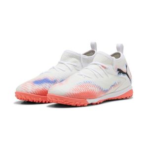 PUMA Future 8 Match + Mid TT Untamed - Blanc/Noir/Glowing Red Enfant - Stabilisé (TF), pointure 34 - ['Blanc'] - Taille 34