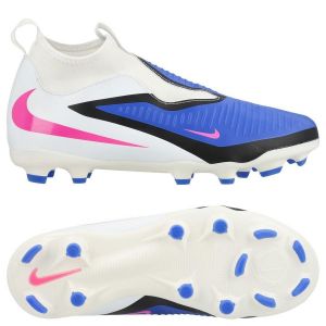Nike Phantom 6 Academy High Cut Mg Attack - Bleu/rose/blanc Enfant - Multi Ground (Mg), pointure 32 - ['Bleu'] - Taille 32