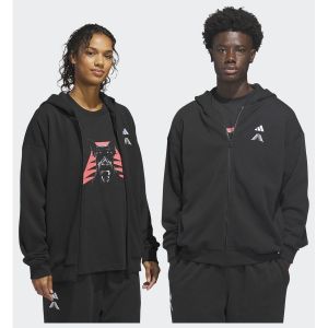 adidas SWEAT-SHIRT &Agrave; CAPUCHE AVEC ZIP SUR TOUTE LA LONGUEUR ANTHONY EDWARDS FOUNDATION, pointure X-Small - Taille X-Small