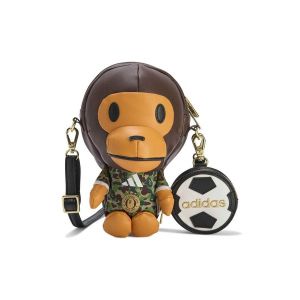 adidas Originals Sacoche MILO BAPE - Marron/Vert &Eacute;DITION LIMIT&Eacute;E, pointure One Size - ['Multicolore'] - Taille One Size