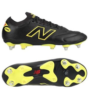 New Balance 442 V3 Elite Knit Sg Live Wire - Noir/punch Yellow - Terrain Tr&egrave;s Gras (Sg), pointure 42&frac12; - ['Noir'] - Taille 42&frac12;