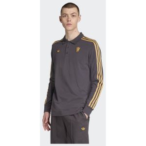 adidas Originals Polo Manches Longues Manchester United Terrace Icons, pointure XX-Large - Taille XX-Large