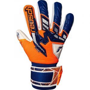 Reusch Gants De Gardien Attrakt Freegel Gold Nc Energize - Orange/bleu/blanc Enfant, pointure 4½ - ['Orange'] - Taille 4½