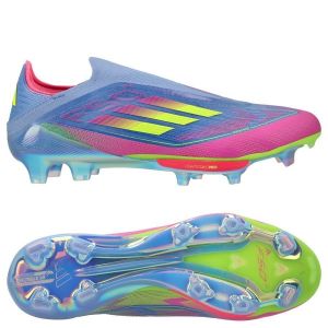 adidas F50 + Laceless FG Celestial Victory - Blue Fusion/Vert/Rose - Herbe naturelle (FG), pointure 47⅓ - ['Bleu'] - Taille 47⅓