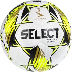 Select Ballon Brillant Super Uz V24 3f Superliga - Blanc/jaune, pointure Ball SZ. 5 - ['Blanc', 'Jaune'] - Taille Ball SZ. 5