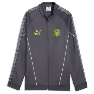 PUMA Manchester City King Anthem Jacke, pointure 176 cm - ['Gris'] - Taille 176 cm