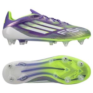 adidas F50 Elite Sg Radiant Blaze - Violet/blanc/vert - Terrain Très Gras (Sg), pointure 38 - ['Violet'] - Taille 38