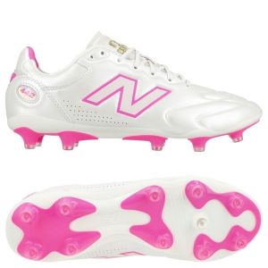 New Balance 442 V3 Elite Fg Pure Ambition - Blanc/rose - Herbe Naturelle (Fg), pointure 45 - ['Blanc'] - Taille 45