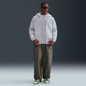 Nike Sweat &agrave; Capuche Club Full Zip - Gris/Blanc, pointure Large - ['Gris'] - Taille Large