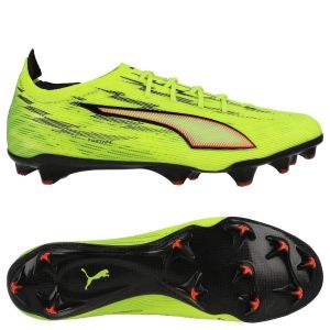 PUMA Ultra 6 Carbon FG Unleashed - Jaune/Noir/Rouge &eacute;clatant/Jaune - Herbe naturelle (FG), pointure 42&frac12; - ['Jaune'] - Taille 42&frac12;