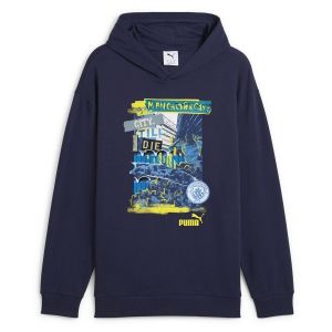PUMA Manchester City ftblNRGY+ Hoodie, pointure Large - ['Bleu'] - Taille Large
