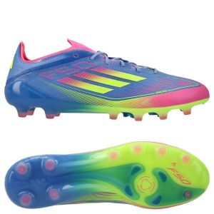 adidas F50 Elite Ag Celestial Victory - Blue Fusion/vert/rose - Herbe Synthétique (Ag), pointure 42⅔ - ['Bleu'] - Taille 42⅔