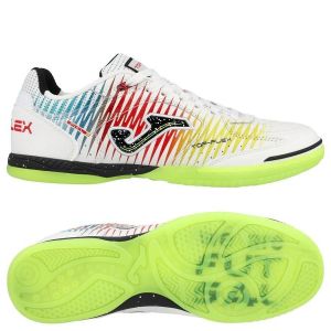 Joma Top Flex In - Blanc/jaune/rouge - Terrain Futsal (Ic), pointure 42&frac12; - ['Blanc'] - Taille 42&frac12;