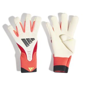 adidas Gants De Gardien Predator Pro Hybrid Born For Goals - Blanc/lucid Red/noir, pointure 8&frac12; - ['Blanc'] - Taille 8&frac12;