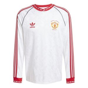 Manchester United Maillot Ext&eacute;rieur 1991 Manches Longues &Eacute;DITION LIMIT&Eacute;E - adidas, pointure 3XL - ['Blanc'] - Taille 3XL
