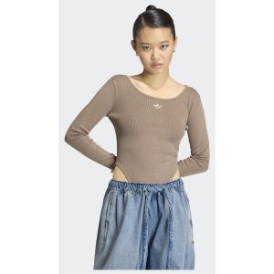 adidas Originals BODY &Agrave; MANCHES LONGUES ESSENTIALS RIB WASHED, pointure XX-Small - Taille XX-Small