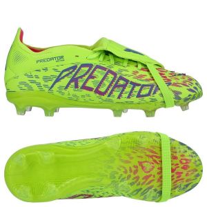 adidas Predator Elite Fold-over Tongue Fg Mystic Victory - Vert/rose/blue Fusion Enfant - Herbe Naturelle (Fg), pointure 33&frac12; - ['Vert'] - Taille 33&frac12;