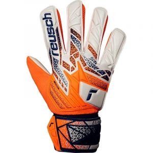 Reusch Gants De Gardien Attrakt Starter Solid Energize - Orange/bleu Enfant, pointure 4 - ['Orange'] - Taille 4