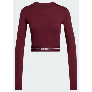 adidas T-shirt Manches Longues Cropped Hyperglam, pointure X-Small - Taille X-Small