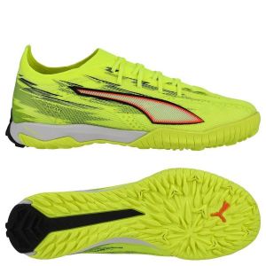 PUMA Ultra 6 Pro Cage TT Unleashed - Jaune/Noir/Rouge &eacute;clatant/Jaune - Stabilis&eacute; (TF), pointure 43 - ['Jaune'] - Taille 43