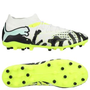PUMA Future 9 Match Mg Creativity - Jaune/vert/blanc/noir - Multi Ground (Mg), pointure 43 - ['Blanc', 'Jaune'] - Taille 43