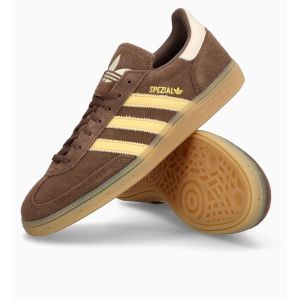 adidas Originals Spezial Lt In - Earth Strata/orange/blanc Femme - Terrain Futsal (Ic), pointure 39⅓ - ['Marron'] - Taille 39⅓
