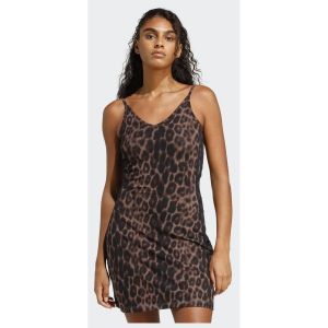 adidas Mini robe imprim&eacute;e l&eacute;opard 3 bandes Seasonal Essentials, pointure Small - Taille Small