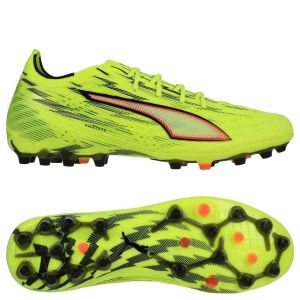 PUMA Ultra 6 Ultimate MG Unleashed - Jaune/Noir/Rouge &eacute;clatant/Jaune - Multi Ground (MG), pointure 44 - ['Jaune'] - Taille 44