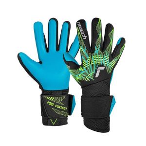 Reusch Gants De Gardien Pure Contact Aqua - Noir/fluo/bleu, pointure 10½ - Noir - Taille 10½