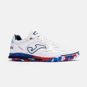 Joma Top Flex Rebound In - Blanc/bleu/rouge - Terrain Futsal (Ic), pointure 42 - ['Blanc', 'Bleu', 'Rouge'] - Taille 42