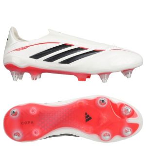 adidas Copa Pure IV Elite Laceless SG Born For Goals - Blanc/Argent&eacute;/Noir/Lucid Red - Terrain tr&egrave;s gras (SG), pointure 43⅓ - ['Blanc'] - Taille 43⅓