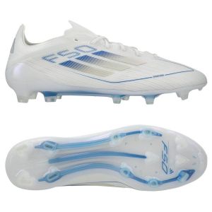 adidas F50 Elite FG Polar Victory - Blanc/Argenté/Bleu - Herbe naturelle (FG), pointure 36 - ['Blanc'] - Taille 36