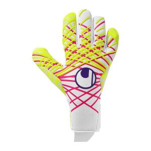 Uhlsport Gants De Gardien Prediction Ultragrip Hn Maignan - Blanc/rose/jaune Fluo, pointure 12 - ['Blanc'] - Taille 12