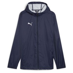PUMA Veste teamFINAL All Weather - Bleu Marine/Argenté, pointure Small - ['Bleu'] - Taille Small