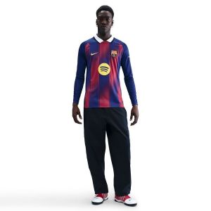 Fc Barcelone Maillot Domicile 2025/26 Manches Longues - Nike, pointure X-Large - ['Bleu'] - Taille X-Large