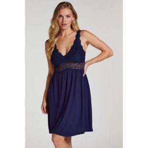 Hunkem&ouml;ller Nuisette Nora Lace Bleu - Taille S