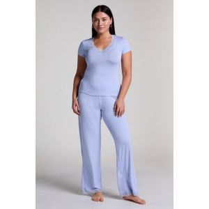 Hunkem&ouml;ller Ensemble pyjama Nanna Bleu - Taille L