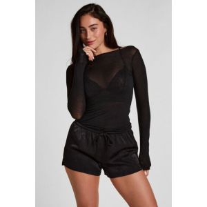 Hunkem&ouml;ller Satin Shorts Ayla Noir - Taille L