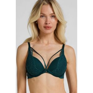 Hunkem&ouml;ller Soutien-gorge push-up &agrave; armatures pr&eacute;form&eacute; Isadora Vert - Taille 100D
