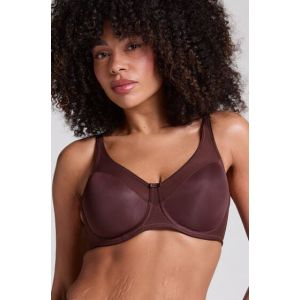 Hunkem&ouml;ller Soutien-gorge &agrave; armatures non-pr&eacute;form&eacute; minimiseur Nina Marron - Taille 100G