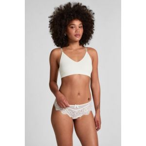 Hunkemöller Slip brésilien Marilee Blanc - Taille S