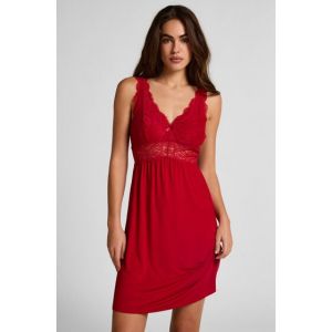 Hunkem&ouml;ller Nuisette Nora Lace Rouge - Taille S