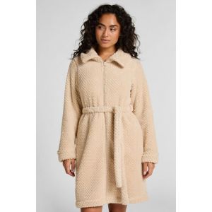 Hunkemöller Robe de chambre en polaire à fermeture éclair Blanc - Taille XS/S